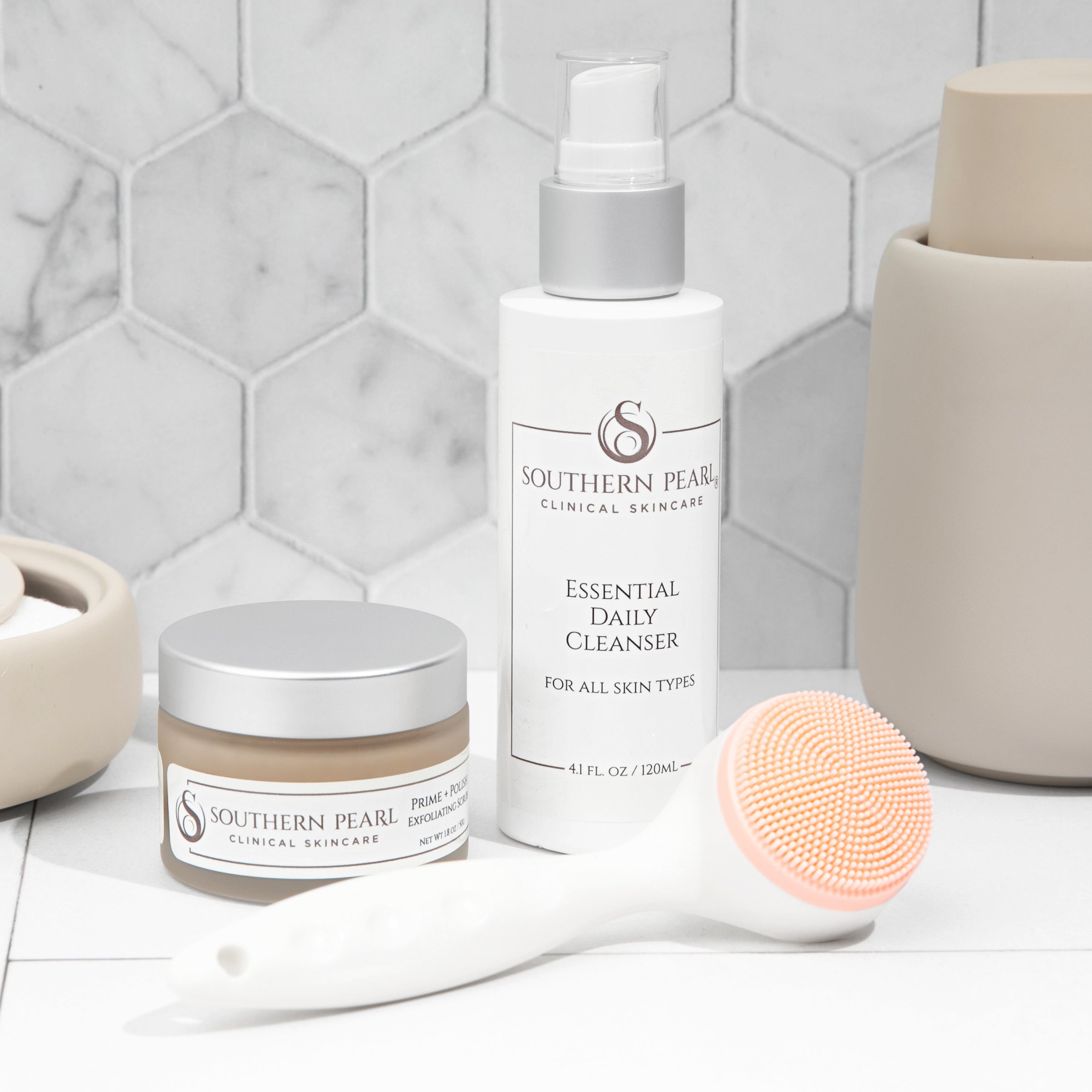 Cleanse + Glow Trio Southern Pearl Skincare